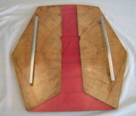 <span style="font-size: 25px;">Large Silver Maple And Epoxy Serving Tray</span>