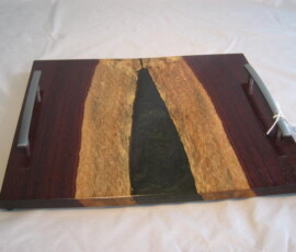 <span style="font-size: 25px;">
Padouk And Epoxy Serving Tray</span>