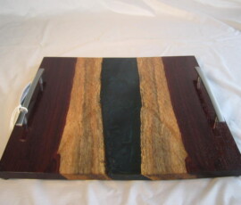 <span style="font-size: 25px;">
Padouk And Epoxy Serving Tray</span>