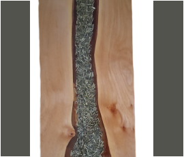 <span style="font-size: 25px;">Maple and Epoxy River Wall Hanging</span>